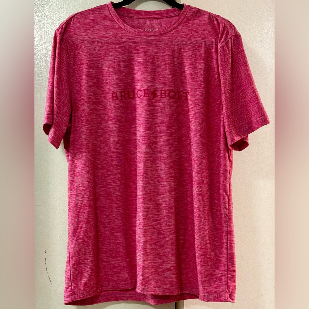 SuperSoft "BRUCE BOLT" Short Sleeve Shirt - Pink